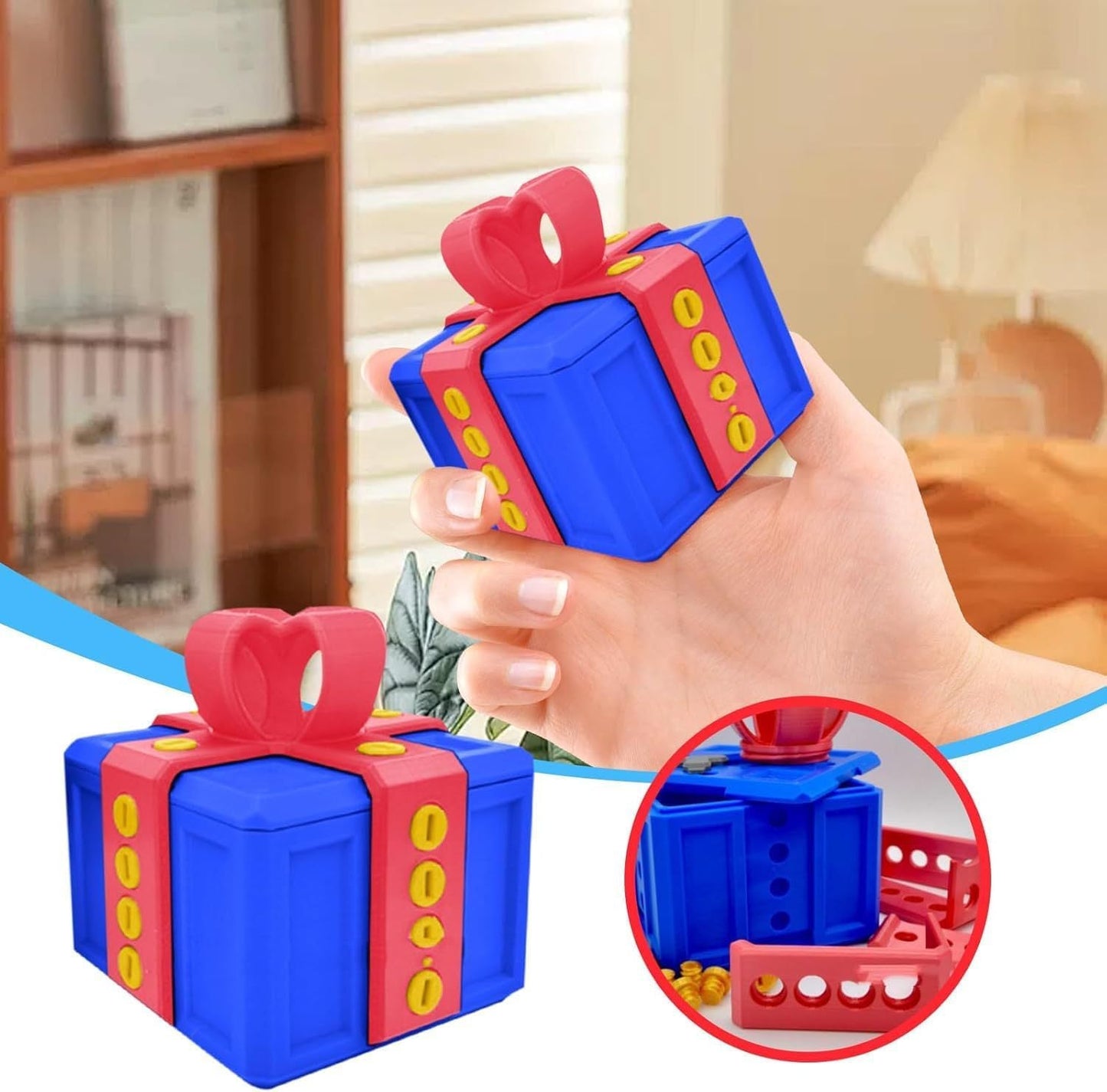 🎁 3D Printed Annoying Gift Box Ornaments 😂 - Ideal for Pranks and Mischief!