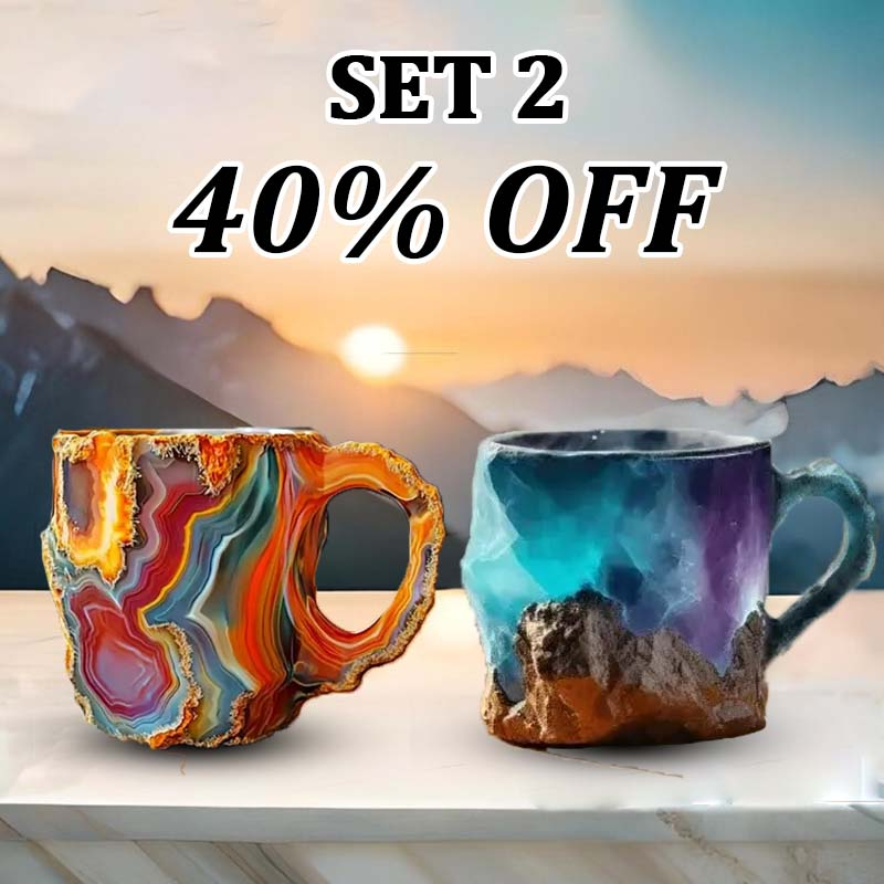 (🌲Early Christmas Sale ) ✨️2025 New Mineral Crystal Coffee Mugs☕