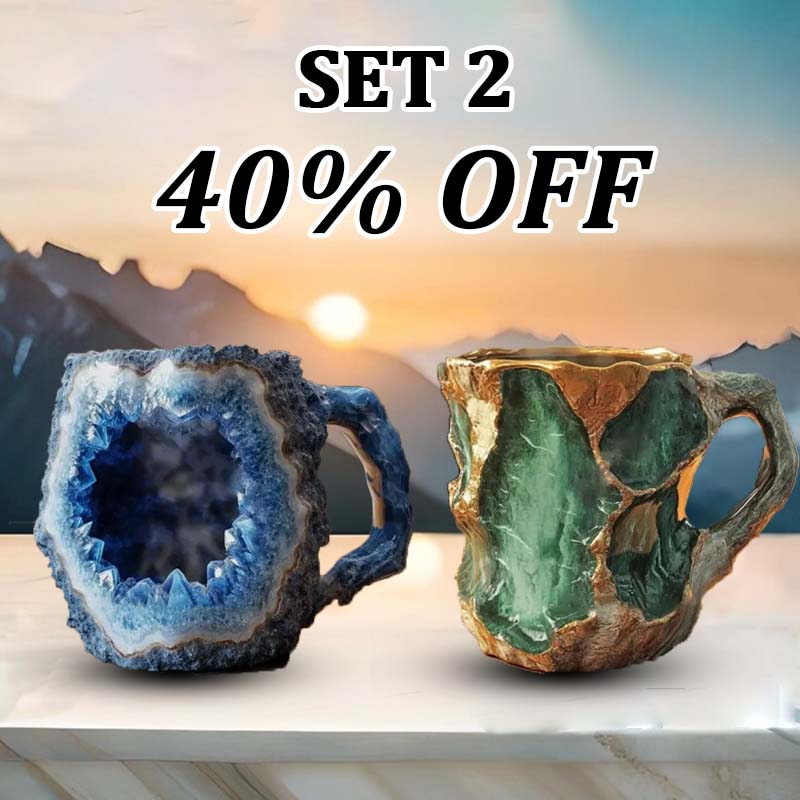 (🌲Early Christmas Sale ) ✨️2025 New Mineral Crystal Coffee Mugs☕