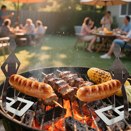 Funny BBQ Stand Man Hot Dog Holder