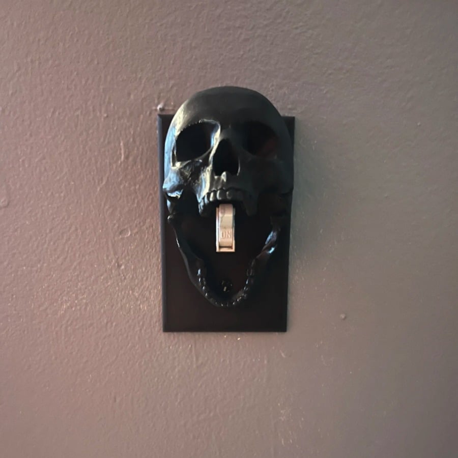 🎃Turn On the Fright! Skull Light Switch Covers for Halloween Vibes💀