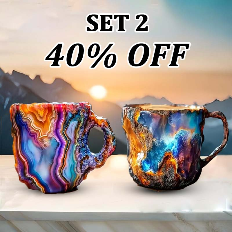 (🌲Early Christmas Sale ) ✨️2025 New Mineral Crystal Coffee Mugs☕