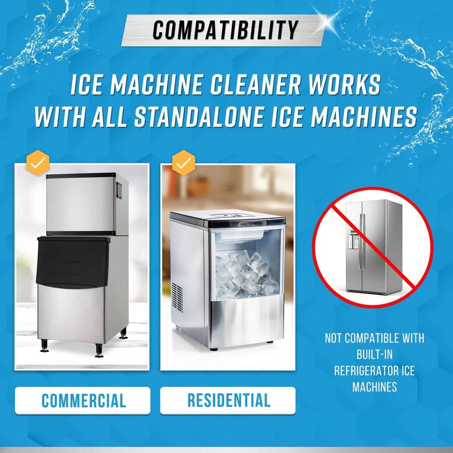 🧊✨ Ice Machine Cleaner Maker Descaler - 24 Clean Tablets Compatible with Frigidaire, Opal