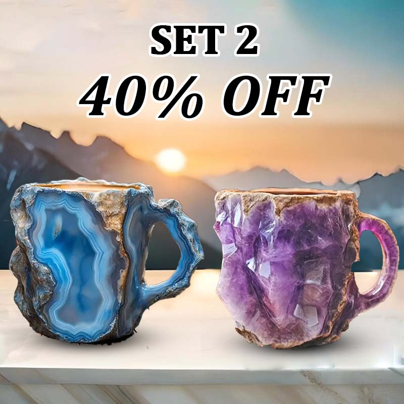 (🌲Early Christmas Sale ) ✨️2025 New Mineral Crystal Coffee Mugs☕