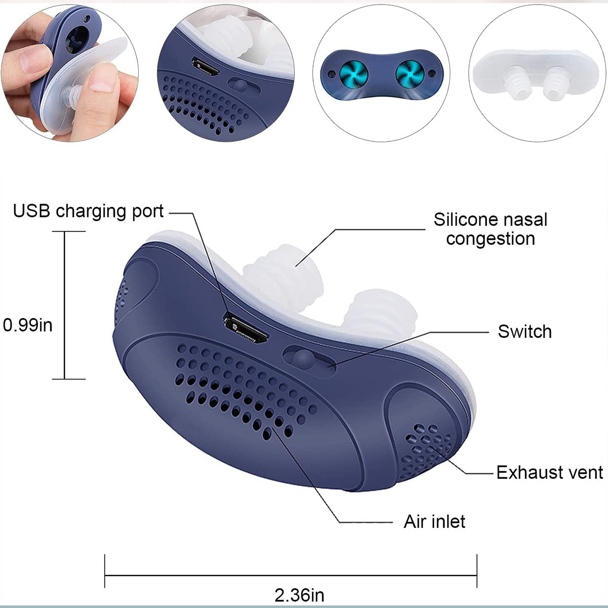 š„Develops Newly Launched The Hoseless, Maskless, Micro-CPAP Anti Snoringā
made in the USAā
š„Limited stock available!š„
