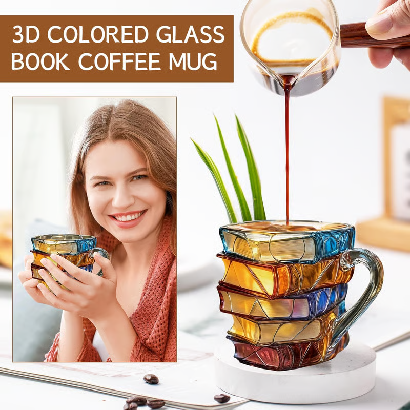 🎁Last Day Promotion 49% OFF🔥Painted Book Mug Novelty Coffee Mugs