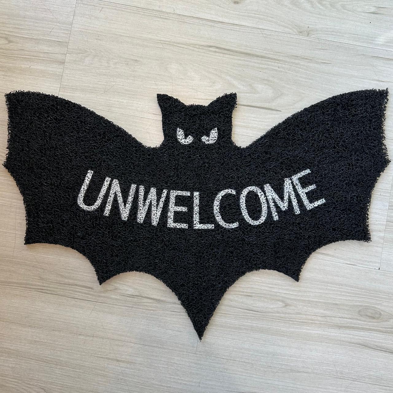 🦇👻Unwelcome Shaped Bat Coir Doormat