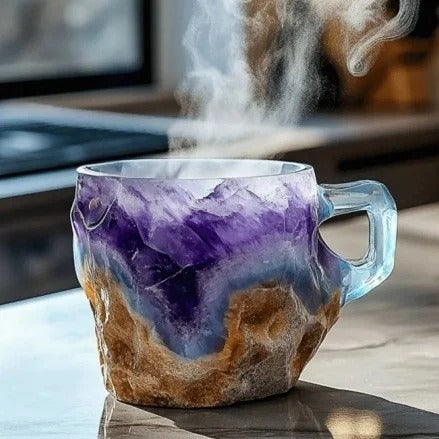 (🌲Early Christmas Sale ) ✨️2025 New Mineral Crystal Coffee Mugs☕