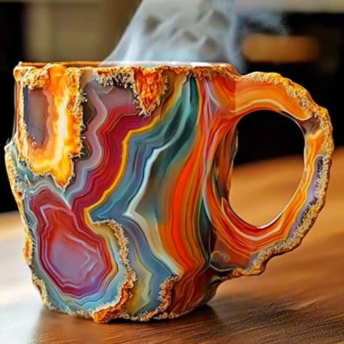 (🌲Early Christmas Sale ) ✨️2025 New Mineral Crystal Coffee Mugs☕