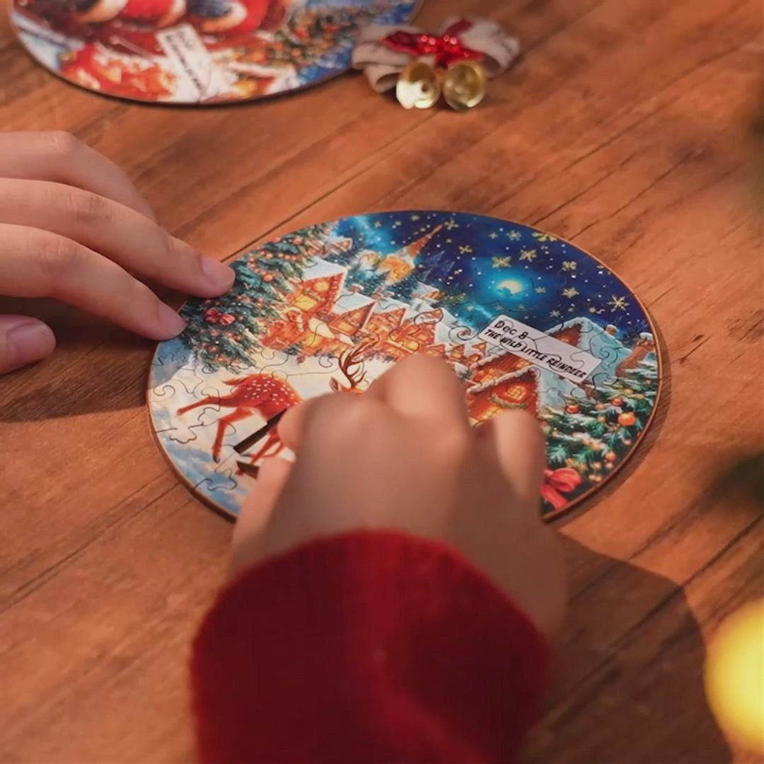 🔥Last Day 50% OFF -🧩WOODBESTS 24-Day Advent Puzzle Calendar