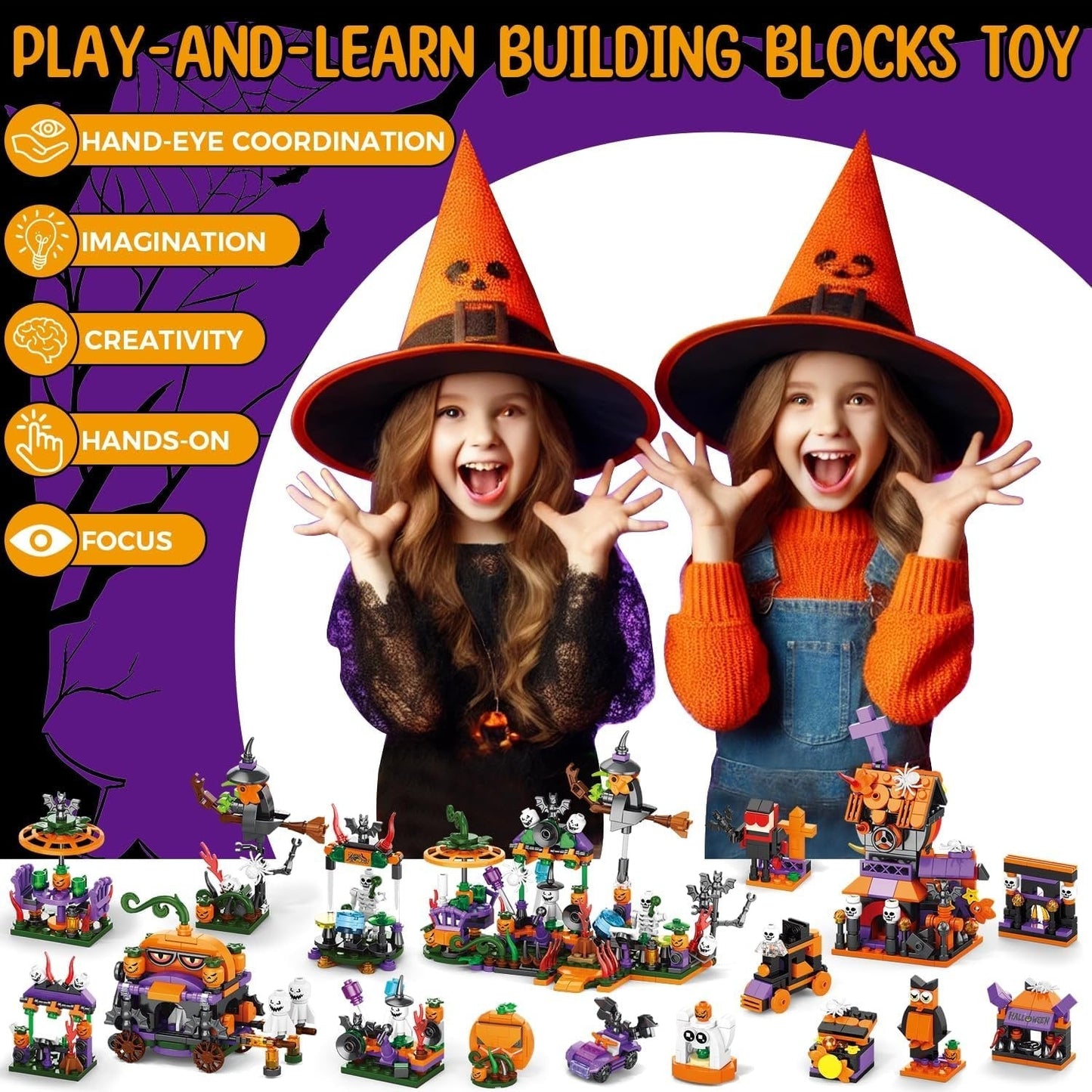 🔥HALLOWEEN PRE-SEASON 49% OFF🔥- 31 Day Halloween Advent Brick Festival Calendar