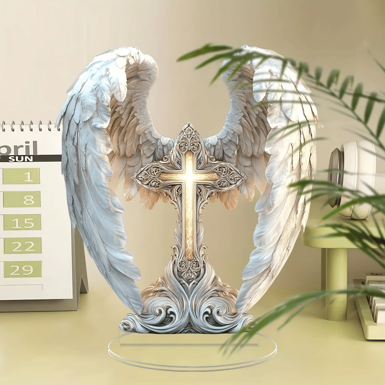 💗Buy 2 Get 1 Free💖LAST DAY SALE 49% OFF-🪽Gorgeous Angel Wings Cross Decoration✝️