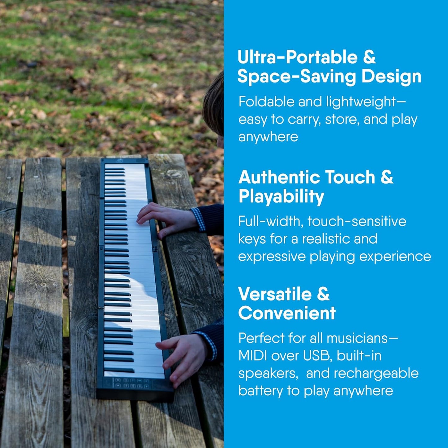 WaveRider 88 – The Foldable Full-Size Piano That Goes Anywhere 🎹