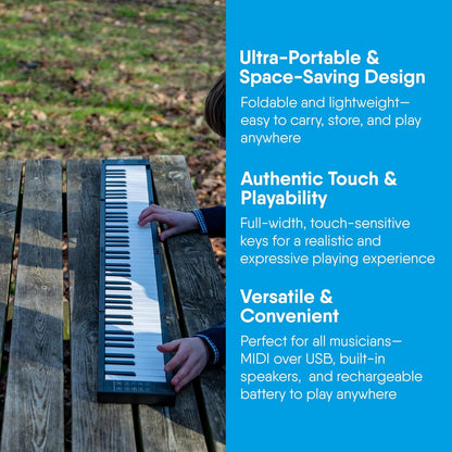 WaveRider 88 – The Foldable Full-Size Piano That Goes Anywhere 🎹