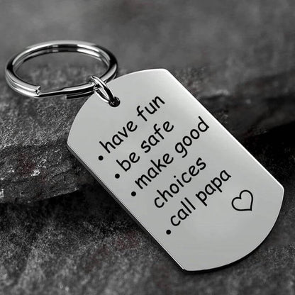 Last Day 69% OFF - 🔥Have Fun, Be Safe, Make Good Choices and Call Your Grandma/Grandpa Keychain