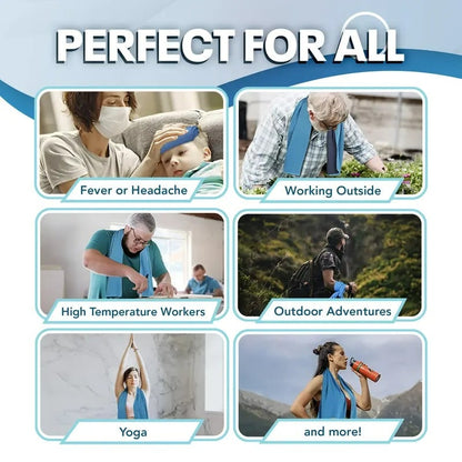 🎁Buy 1 Get 1 Free🔥Cold Sweat Towel You Can Use Anywhere, Anytime! Reusable Soft Absorbent Cooling Portable