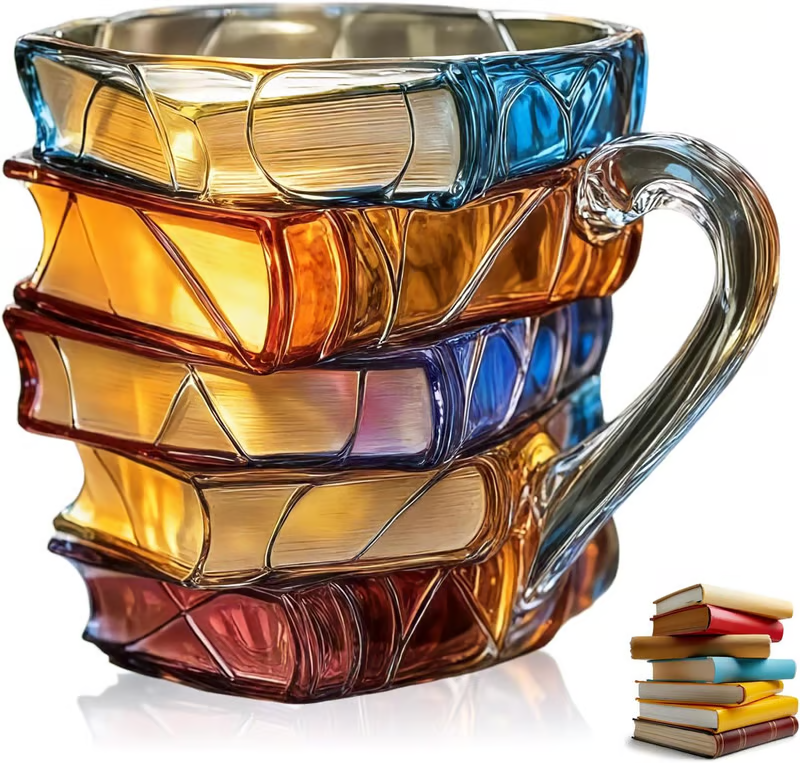 🎁Last Day Promotion 49% OFF🔥Painted Book Mug Novelty Coffee Mugs