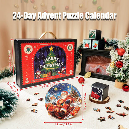 🔥Last Day 50% OFF -🧩WOODBESTS 24-Day Advent Puzzle Calendar